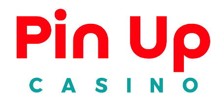 Pin-Up Casino resmi logosu - kırmızı 'Pin Up' yazısı ve turkuaz 'CASINO' alt yazısı